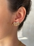 Brinco Feminino Ear Cuff com Cristais Banhado Ouro 18k