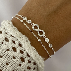 Pulsera Plata 17 a 20cm (cod 16920)