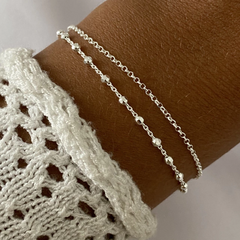 Pulsera Plata 16 a 19cm (cod 17343)