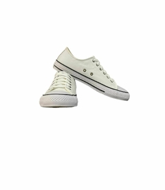 Zapatilla cuero blanca 35030-00 - Dromo bahia