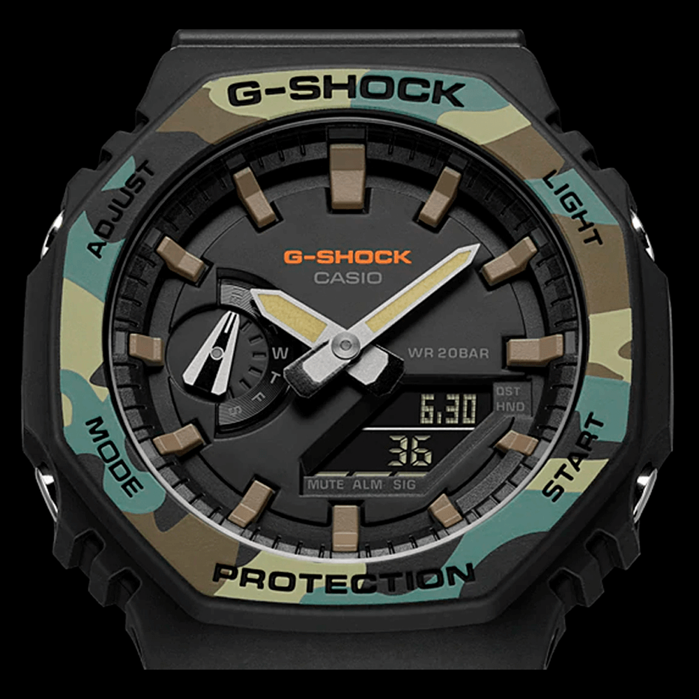 Relógio Casio G-Shock Digital GA-2100SU-1ADR (5611) - Camuflado e Preto
