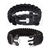 Pulseira de Paracord Survival Guepardo - Preto - Pulseira de Paracord Tática - Pulseira Tática de Paracord - Pulseira Survivor - Tática - Paracord - Camping - Pesca - Caça - Sobrevivência - Militar - Bazar Militar - Manaus - Amazonas