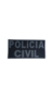 Emborrachado Costas Policia Civil - Cinza - Bazar Militar - Manaus - Amazonas - Emborrachado - Velcro - Equipamento Tático - Militar - Polícia - Patch - Costa - Emborrachado 3D - Emborrachado Costas - Colete - Plate - Colete Tático