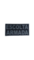 Emborrachado Costas Escolta Armada - Cinza - Bazar Militar - Manaus - Amazonas - Emborrachado - Velcro - Equipamento Tático - Militar - Polícia - Patch - Costa - Emborrachado 3D - Emborrachado Costas - Colete - Plate - Colete Tático