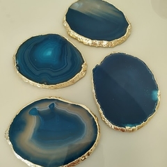 Porta copos de Ágata Azul - decorativo