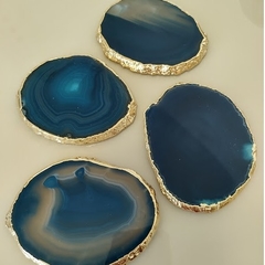 Porta copos de Ágata Azul - decorativo na internet