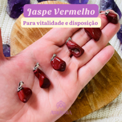 Pingente de Jaspe Vermelha - Vitalidade e Segurança