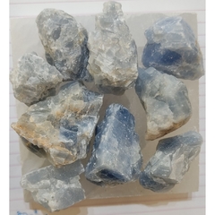 Calcita Azul - Pedra Bruta - Comunicação