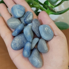 Quartzo Azul - pedra rolada - Tranquilidade