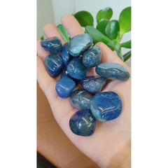 Ágata Azul - Pedra rolada - Decorativa na internet