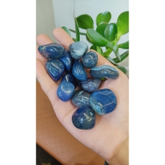 Ágata Azul - Pedra rolada - Decorativa - Ametysta - Cristais Naturais e Produtos Místicos 