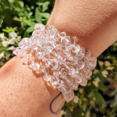 Pulseira de Cristal Quartzo Branco - Boas Vibrações e Purificação - comprar online