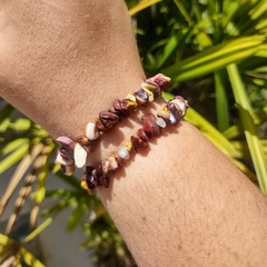 Pulseira de Jaspe Mookaite - criatividade e sucesso