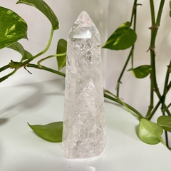 Imagem do Ponta de Quartzo Branco - pedra polida - boas vibrações
