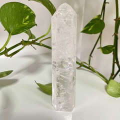 Ponta de Quartzo Branco - pedra polida - boas vibrações - comprar online