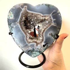 Coração - Geodo de Ametista - Espiritualidade - peça única na internet