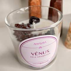 Vênus - Vela Aromática Flor de Figo + Cristais