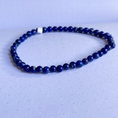 Pulseira de Lapis Lazuli - Paz e Espiritualidade - Esfera - loja online