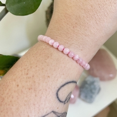 Pulseira de Quartzo Rosa - Amor e Autoestima - Esfera na internet