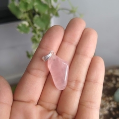 Pingente Quartzo Rosa - Pedras Naturais - loja online