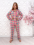 Pijama Xadrez Adulto | Azul e Pink