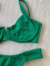 Biquíni Com Aro Meia Taça e Calcinha Asa Delta Malibu | Verde Bandeira - comprar online