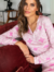Pijama Adulto Com Blusa De Manga Longa e Calça Slim Mandala | Rosa na internet