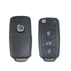 CARCASA DE LLAVE VW 3 BOTONES NAVAJA