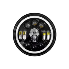 FARO DE LED REDONDO 7" CALAVERA