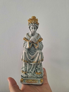 Nossa Senhora de La Salette 20 cm- sentada - gesso - loja online