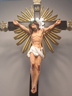 Crucifixo -látex inquebrável c/ base 40 cm - comprar online