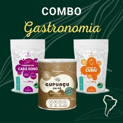 COMBO GASTRONOMIA - Farinha de Cará-Roxo + Cupuaçu em pó + Farinha de Cubiu