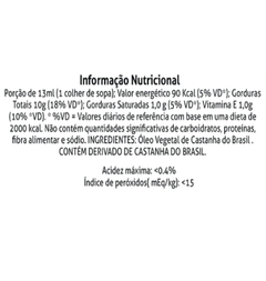 Óleo de Castanha do Brasil 250 ml na internet