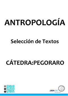 Antropología (16)- Pegoraro 1° Parcial