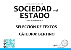 Introducción al Conocimiento de la Sociedad y el Estado - Primer Parcial Actualizado - Cátedra: Bertino