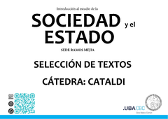 Introducción al conocimiento de la Sociedad y el Estado (ICSE) - Cataldi