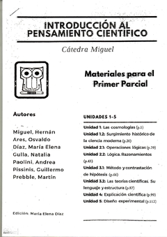 Introducción al Pensamiento Científico - Cátedra: Miguel - Primer Parcial Ed. 2024