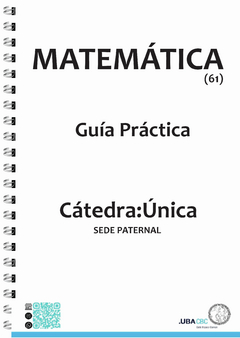 Matemático 61 - Única - Guía Práctica - Sede: Paternal - Agronomía