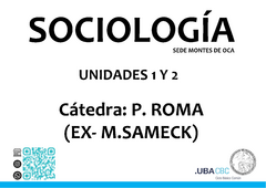 Sociología (14) -P. Roma ex Sameck - Unidades 1 y 2 - comprar online