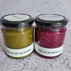 Relish de jalapeño + Relish de repollo