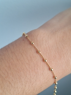 Pulseira Elos com Bolinhas 18cm