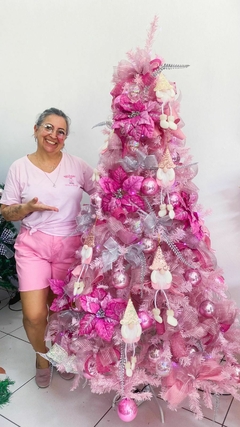 Preços baixos em Árvores de Natal Rosa