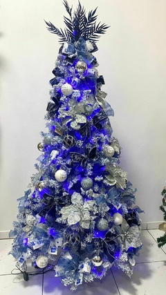 árvore natal - 1,80 azul nevado