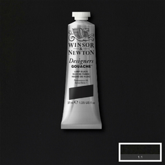 Guache Winsor & Newton Designers 37ml S1 337 Lamp Black - comprar online