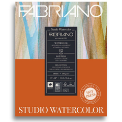 Bloco Watercolor Fabriano Satinado 300g/m² 20,3X25,4cm 12Fls