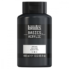 Tinta Acrílica Basics 400ml Ivory Black 726 - Liquitex