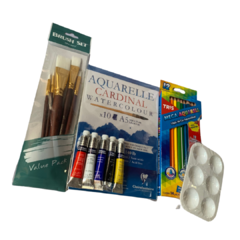 Kit Pintura Aquarela Iniciante - Melhores Marcas - comprar online