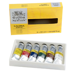 Estojo Tinta Galeria Winsor & Newton 60ml 06 Unidades - loja online