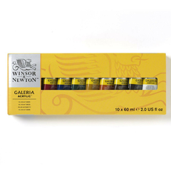 Estojo Tinta Galeria Winsor & Newton 60ml 10 Unidades