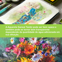 Aquarela Kuretake Gansai Tambi Potter´s Pink na internet